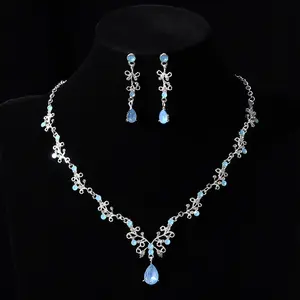 Butterfly Zircon Jewelry Set | For Bridal Dress & Birthday, Necklace and Earrings Set
