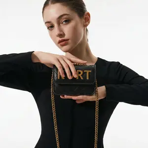 Mini Magnetic Crossbody Chain Bag with Gift Box, Stylish Letter Flap Shoulder Purse, Perfect Mother's Day Gift for Mom, Cute Small Handbag, Multi-Color Options