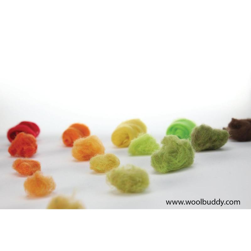 Needle Felting Wool Kit – 24 Colors Mixed Wool Roving for DIY Craft Projects