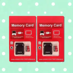 Storage card with adapter, micro TF Micro SD card - compatible with wireless security camera video recording, compatible with sports recorder data, PC storage, supports car dashboard camera images