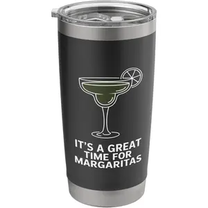 It’s a Great Time for Margaritas Social Vibes Cocktail Drink Stainless