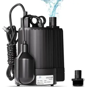 - Sump Pump, Submersible Water Pump 1/3  1600 GPH with Float , Automatic Utility Pump for Pool, Pon, Garen, Flooe Basement, Aquarium, an Irrigation, with 10 Ft Power Cor