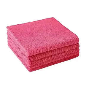 Pack of 6 multifunctional ultra-fine microfiber cleaning cloths: dishcloths, household cloths, kitchen and bathroom cleaning supplies, durable absorbent towels that easily remove stains and grease, random colors, 11.81 × 11.81 inches.