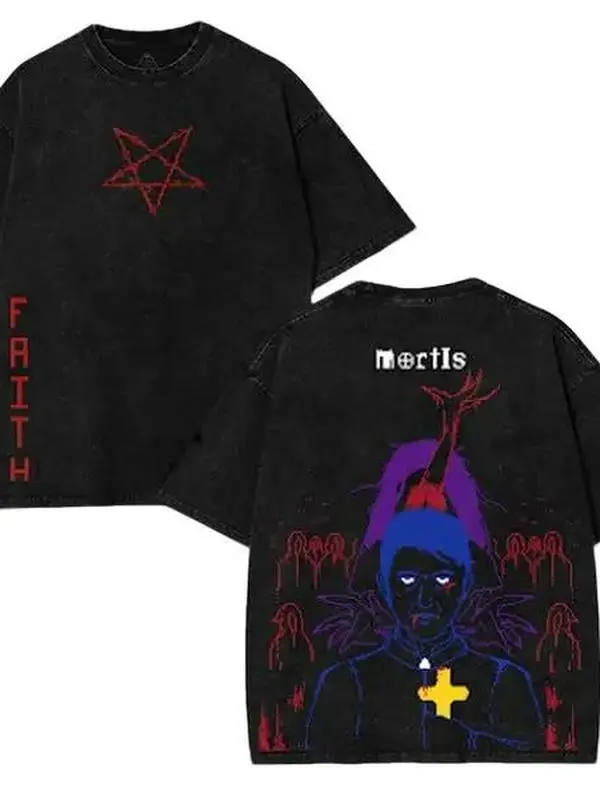 FAITH The Unholy Trinity Vintage Graphic T-Shirt, Horror Game Tee, Unisex Heavy Cotton Shirt, Gamer Gift, Streetwear Graphic Tee