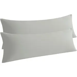 Bedsum 2 Pieces Microfiber Cozy and Soft Body Pillow Cases, Wrinkle and Fade Resistant Envelope Closure Body Pillowcase, 20"x 54"