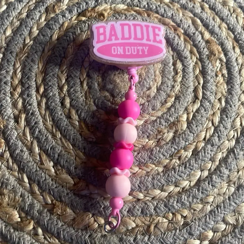 Beaded Badge Reel