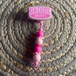 Beaded Badge Reel