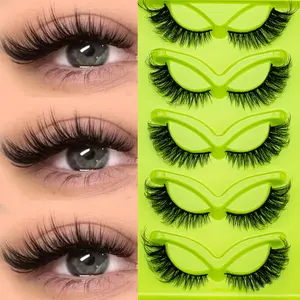 Natural Fluffy False Eyelashes, 5 Pairs Mixed Length DIY Eyelashes, Personalized Eyelash Extension, Durable and Lightweight, Very Suitable for Personal and Professional Use, Makeup, False Eyelashes Extensions
