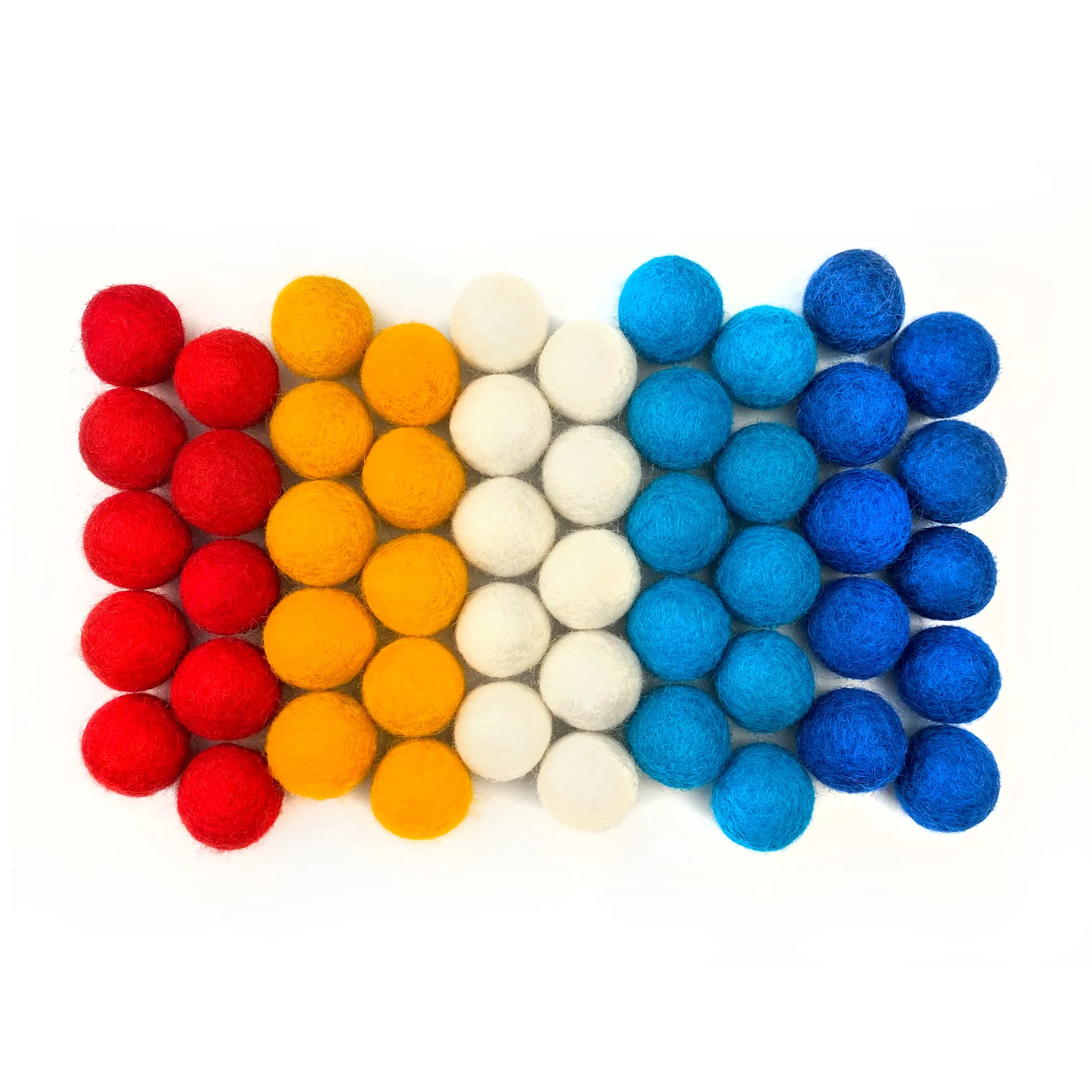 Freedom Wool Felt Balls for Crafts & Sensory Play (50 Pack)