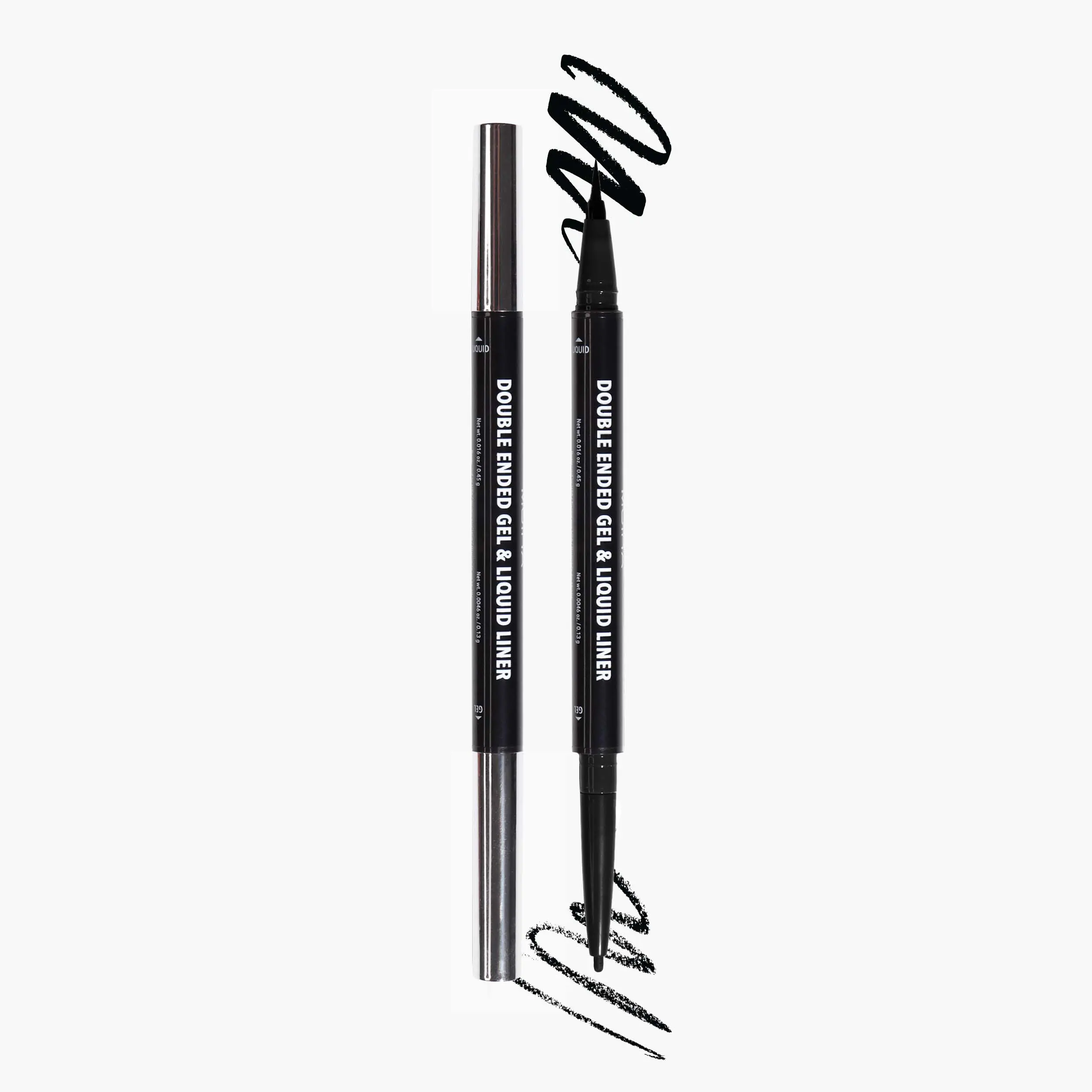 MOIRA | Double Ended Gel & Liquid Liner (001, Black) | Waterproof Dual Tip Eyeliner