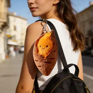 Handmade Sweet Potato Keychain, Fruit & Vegetable Themed Keychain/Bag Charm, 2026 New Arrival Gift Pendant Doll – Perfect for Gifting to Family, Friends, Daughters & Sons