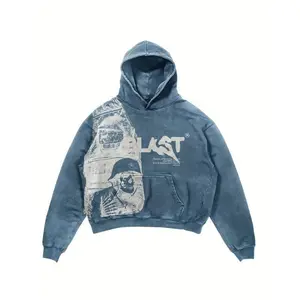 Men'S And Women'S Casual Loose Hooded Sweater With High Content Hip-hop High Street Sweater Hip-hop Skateboarding Cycling Sweater Cotton Womenswear Fabric Sweatshirts Tops Pullover