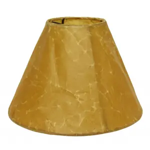 HomeRoots  18 in. Brown Slanted Empire Crinkle Oil Paper Lampshade