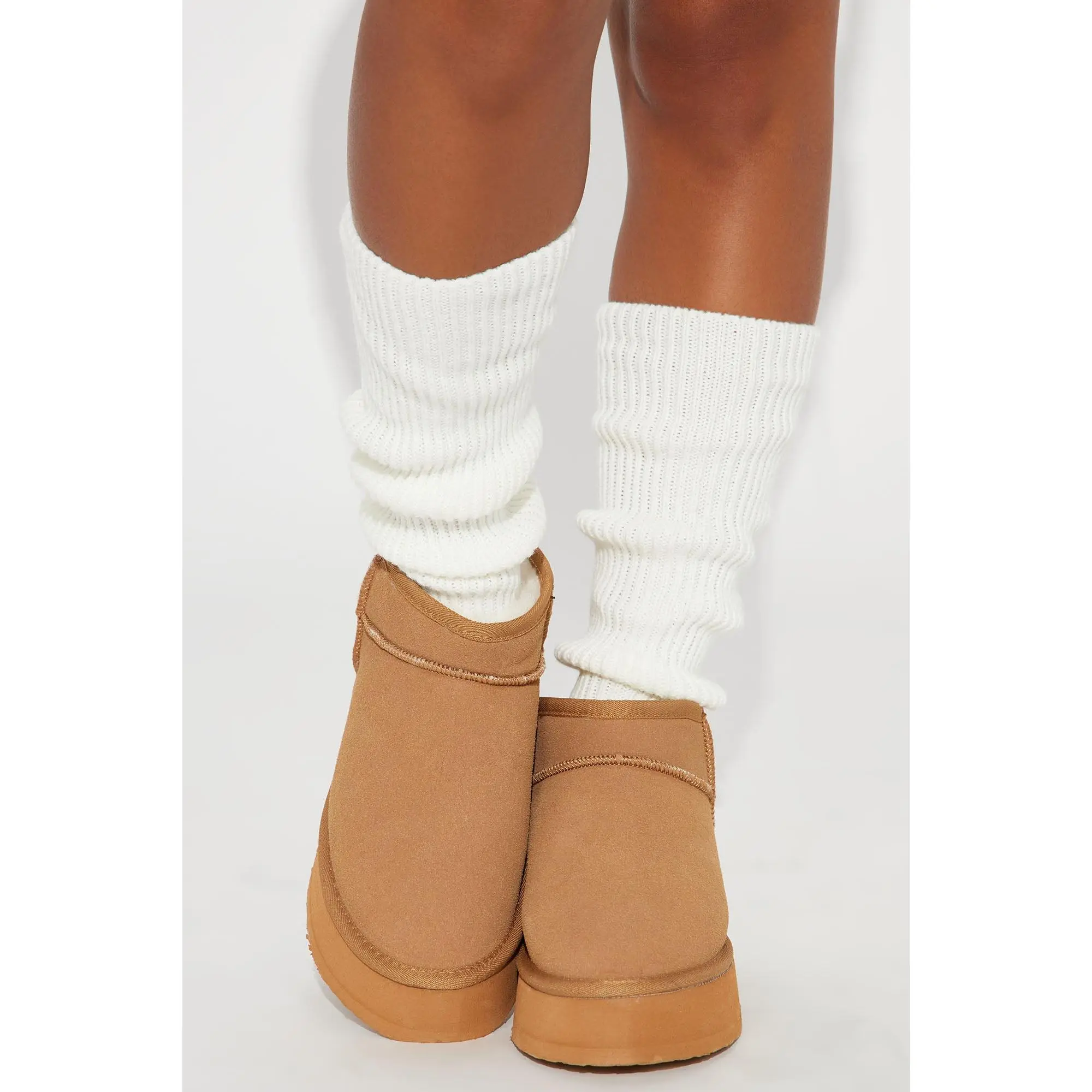 Pilates Girly Leg Warmers - Ivory