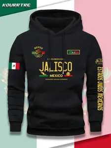 Men's Fall Winter Dark Art Hoodie, Montirex Letter Print, Fashionable and Practical, Casual Daily Wear