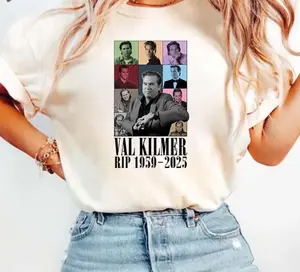 Rip Val Kilmer Retro Memory Shirt, Thank You For The Memories Val Kilmer Shirt, Gift for Val Kilmer Fan Shirt, Rest In Peace Val Kilmer Tee