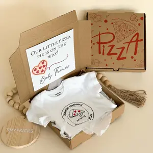 Pizza Pregnancy Announcement Box – New Dad Reveal Gift