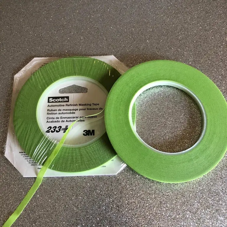 1/4" (6mm) 3M green Scotch masking tape 233+ 26344 individual