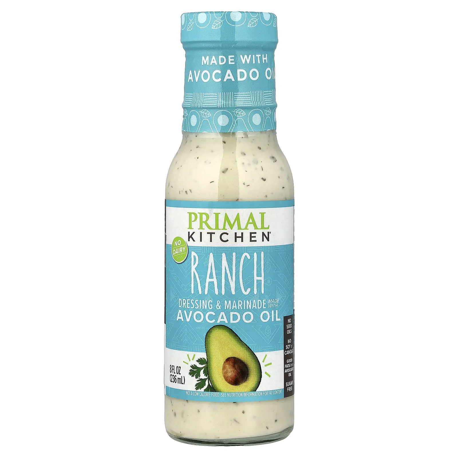 Primal Kitchen Dressing & Marinade, Ranch, 8 fl oz (236 ml)