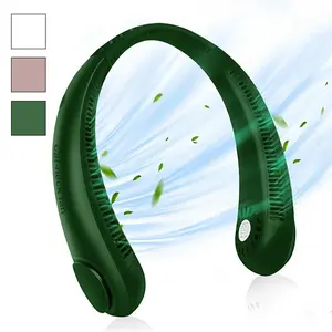 Portable Neck Fan, 1 Count Rechargeable Bladeless Neck Hanging Fan, 360° Cooling Fan with 3 Speed Suitable for Outdoor Sports Travel, Holiday Gift