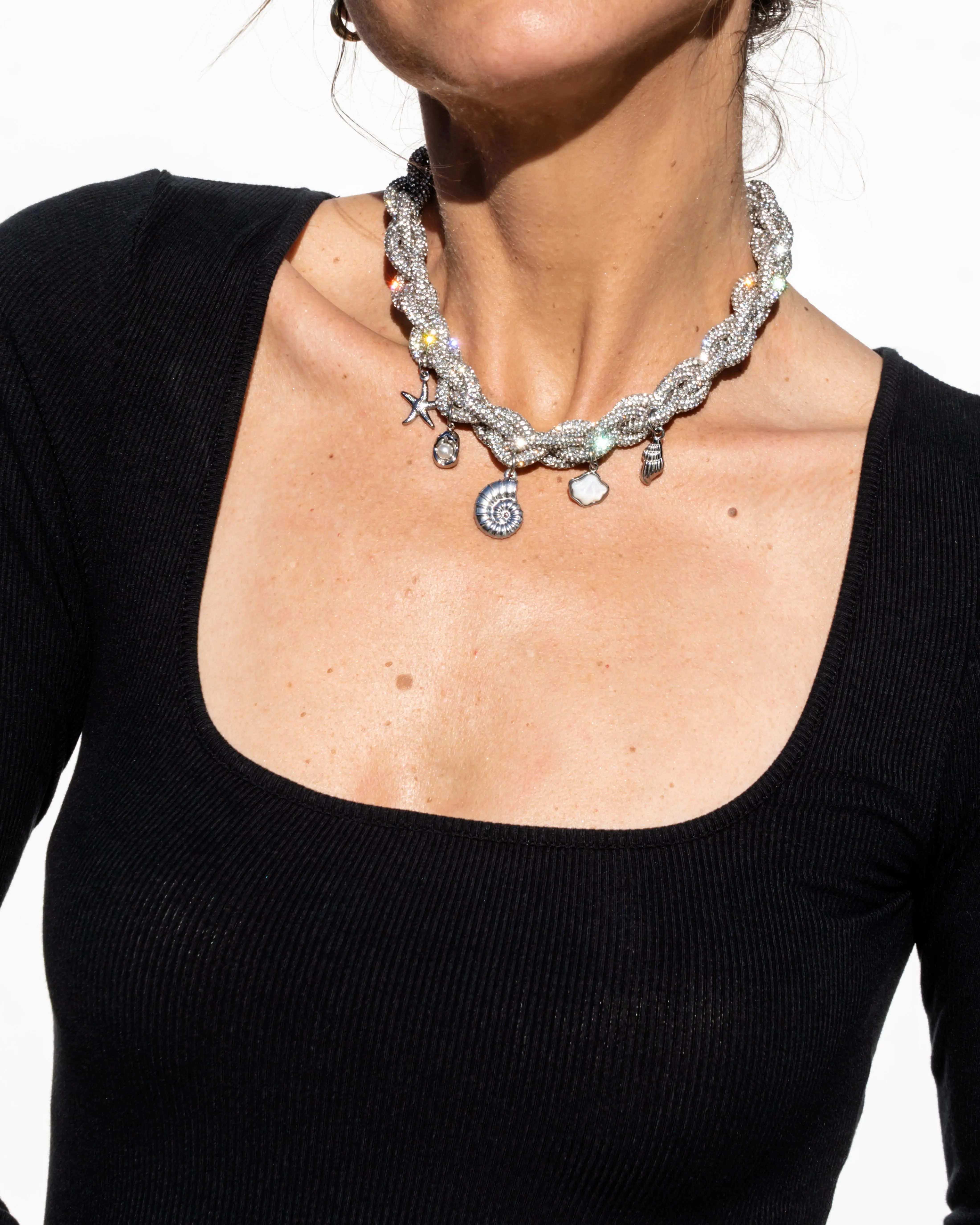 OREA Charm Necklace - Silver