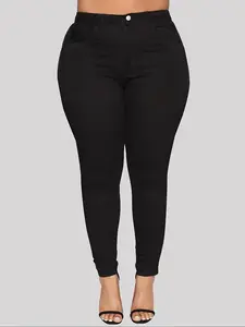 Plus Size Skinny Jeans for Women, Tight-Fitting Casual Denim Jeans for All Seasons, Comfortable and Stylish Bottoms