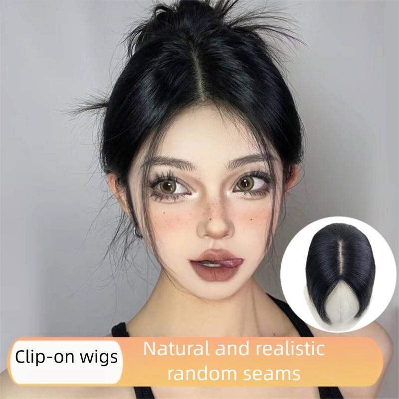 8x12 Lightweight Hair Topper for a Renewed Look | Enjoy Flawless Gray Coverage & Effortless Volume with Undetectable Comfort