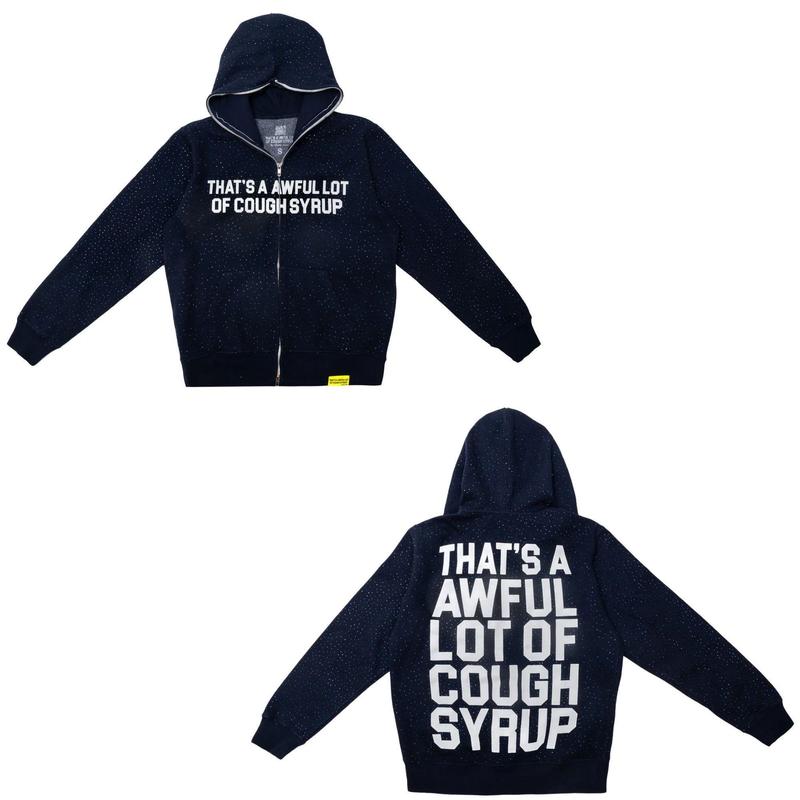 Lot Of Cough Syrup Hoodie Black Zip-up Trendy Hoodie