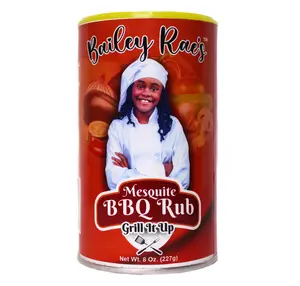 Bailey Rae's Grill It Up Mesquite BBQ Rub, 8 oz. - Mesquite Seasoning, Mesquite Powder, Smokey Mesquite Seasoning