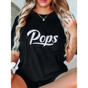 100% Cotton New Grandpa Gift for Dad Called Pops T-Shirt