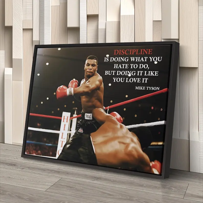 Mike Tyson Quote Poster – Motivational Boxing  – Inspirational Print - Poster Print Unframed