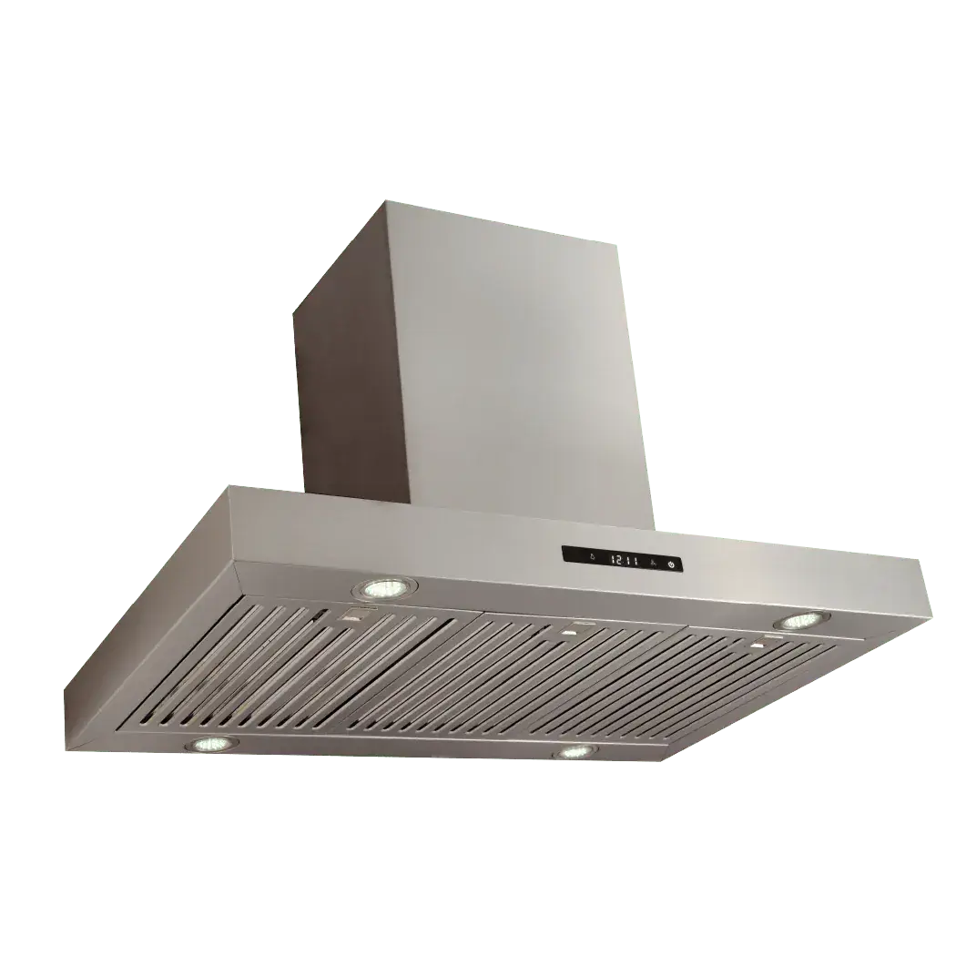 Modern Slim  Island Range Hood, 550 CFM 36-inch, Stainless Steel | Elite Dream Home newest 2025 Designs | PLSI 755F