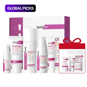 Retinol Skin Care Kit, Anti Aging Bundle, Facial Serums Set, 8 Counts/12/14pcs Facial Cleanser & Toner & Serum & Eye Cream & Face Cream, Moisturizing Skin Care Kit for Women #GLOBAL PICKS