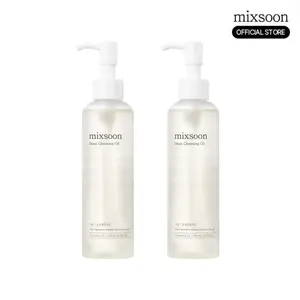 [mixsoon Official Shop] Bean Cleansing Oil Duo (6.59 fl.oz / 195ml x 2) - Daily Deep Makeup Removal for Korean Glass Skin
