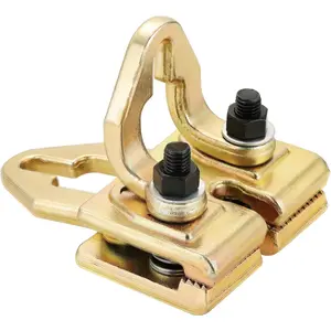 Right Angle Auto  Pull Clamp | 5 Ton Two-Way Self-Tightening Pull Clamp, Multi Hook Point Frame Repair Tool for  , Dent Pulling, Panel Straightening, and Auto  Work