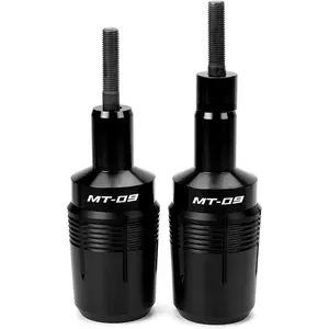 Compatible with 2021-2025 MT09 MT09 SP MT-09 TRACER 9 GT FZ09 CNC Motorcycle Frame Sliders Crash Protector Pad Falling Protection Black