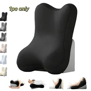 Ergonomic Supportive Memory Foam Reading Pillow, Bed Backrest Pad, Anti-Slip Waist and Neck Support, Ideal for TV, Phone, Book, Removable Washable Cover