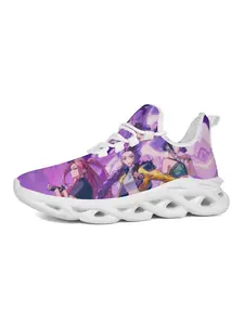 Anime Theme Print Casual Shoes, Trainer, Unique Artistic Graffiti Design, Classic Laces, Comfortable Sole, Essential for Anime Fans