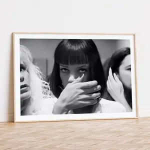 Bathroom Decor Movie Poster Print Bathroom Art Oil Painting Funny Bathroom Wall Art Funny Gift for Friend