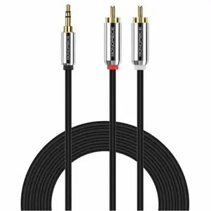 Monoprice Mini-phone/RCA Audio Cable, Black, 6 ft