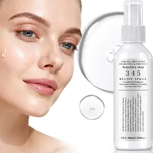 345 Tea Leaf Soothing Gentle Facial Spray, Even Skin Tone, Brightening Gloss, Calming Formula, Contains Panthenol, Niacinamide, Ceramides, 100ML, Suitable for Sensitive Skin