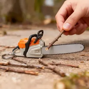 Portable Mini Chainsaw Keychain EDC Tool for Outdoor Camping Hiking Trending TikTok Gadget for Men Women Gift Compact Lightweight Fun Cool Tool Enthusiast