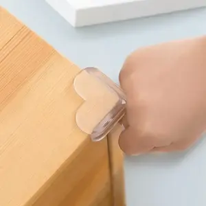 Clear Anti-Collision Corner Sticker, 1 Count Transparent Soft Anti-Slip Corner Sticker, Removable Corner Protector for Home Furniture