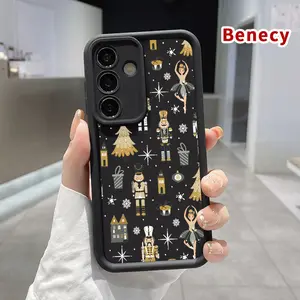 Nutcracker Ballet Dream Pattern TPU Phone Case Compatible with Galaxy S23 Ultra S24 Plus S25 S22+ Shockproof Full Camera Protection Durable Slim Silicone Cover Smartphone Casing
