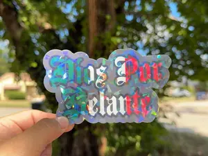 Dios Por Delante Sticker - Flag Style Decal For Indoor And Outdoor Use Mexico Sticker, car window decoration sticker