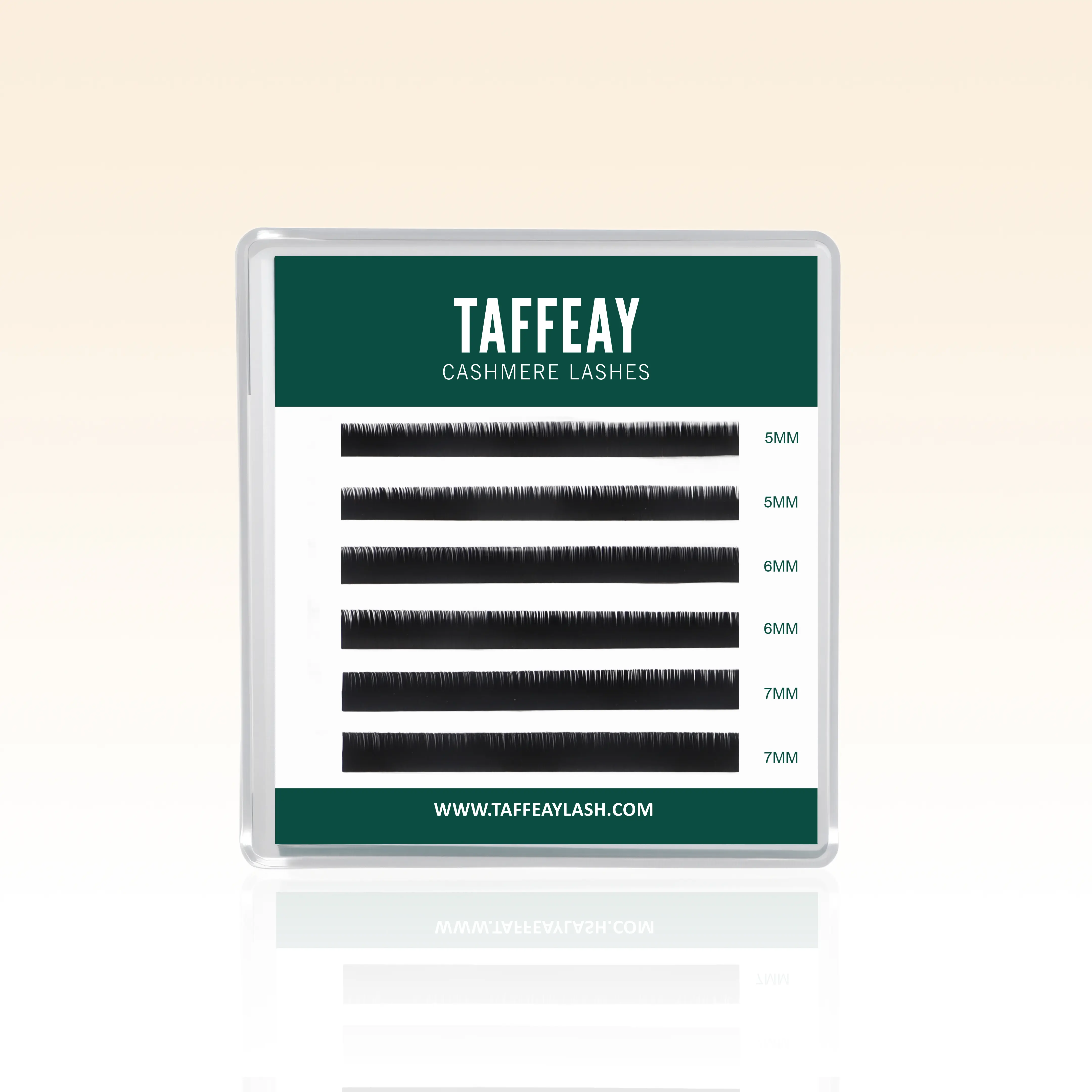 TAFFEAY Bottom Lash Extensions, B Curl 0.05mm & 0.07mm Diameter, Feather-light for a Natural Blend, Professional Eyelash Makeup