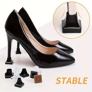 Pack of 10 Heel Protectors for Grass Anti-Collapse Slip-Resistant Design,Comfort Height Increase,Noise Reducing Heel Cushions for Women's Shoes Durable Heel Cups for Uneven Surfaces