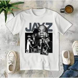 Jay Z Vintage Shirt, Retro 90S T-Shirt Fan Art Jay Z, Unisex Short Sleeves Tee for Men and Women