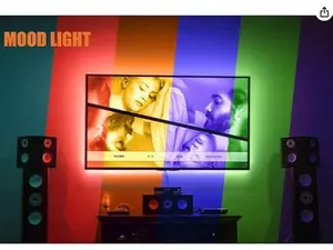 Led Strip Lights 6.56ft for 40-60in TV, USB LED TV Backlight Kit with Remote - 16 Color 5050 LEDs Bias Lighting for HDTV