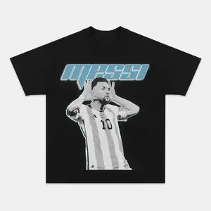 Messi Classic Edition T Shirt - Graphic Washed Tee for Soccer Fanboys